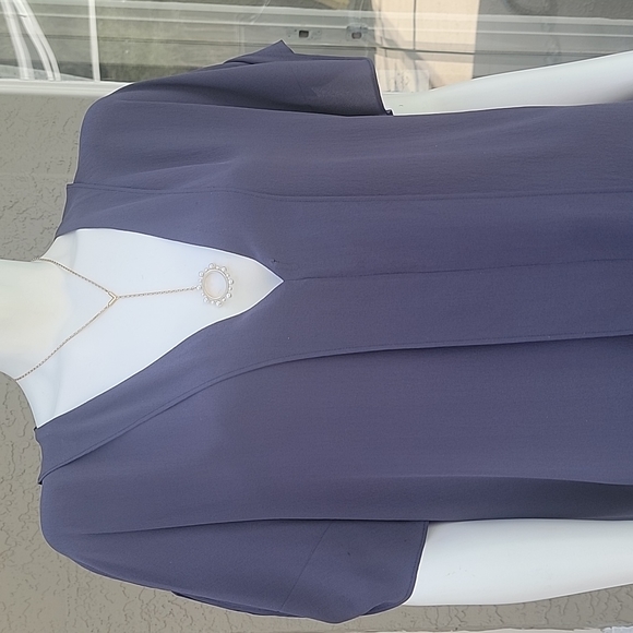 2ndday minimalistc silk dress navy blue size 40 french 8 USA - Picture 3 of 9